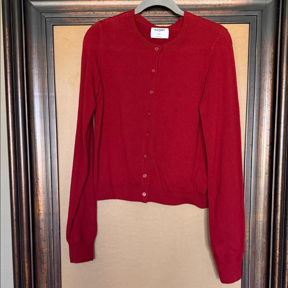 Old Navy SoSoft Women's Classic Red Cardigan